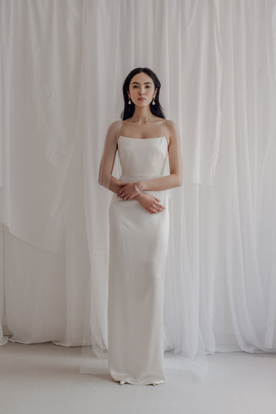 Long minimal veil "New York"