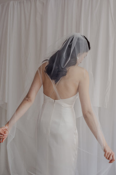Long minimal veil "New York"