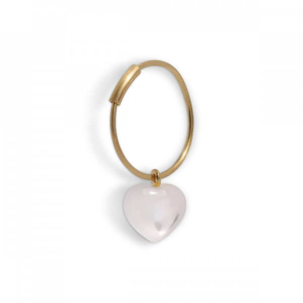 heart hoop earring