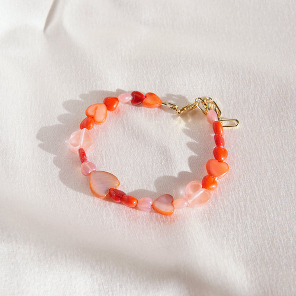 Rote Herzen Armband