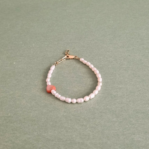 Perlen mit Herz Armband