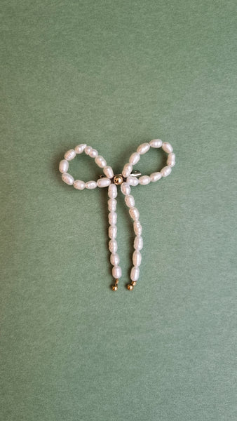 Pearly Bow Brooch