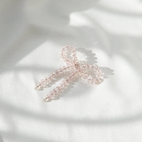 Crystal Bow Brooch