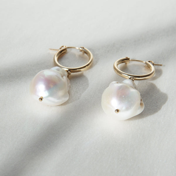 Big Pearl Earrings