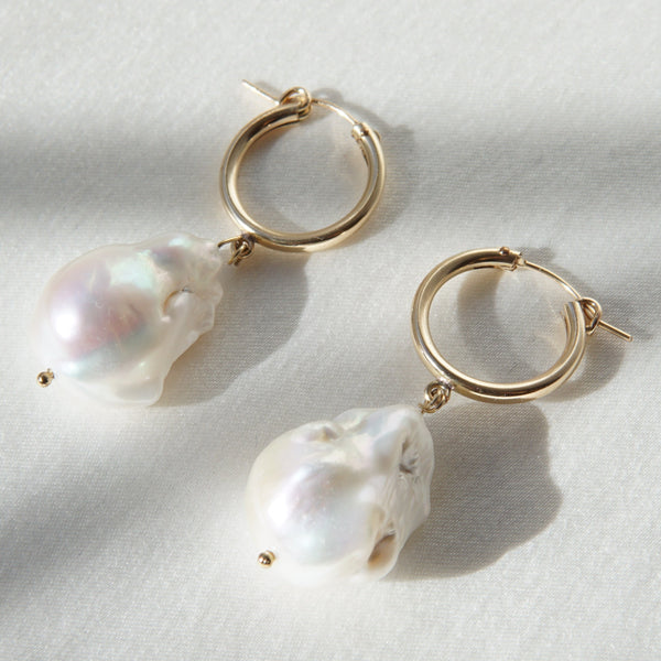 Big Pearl Earrings