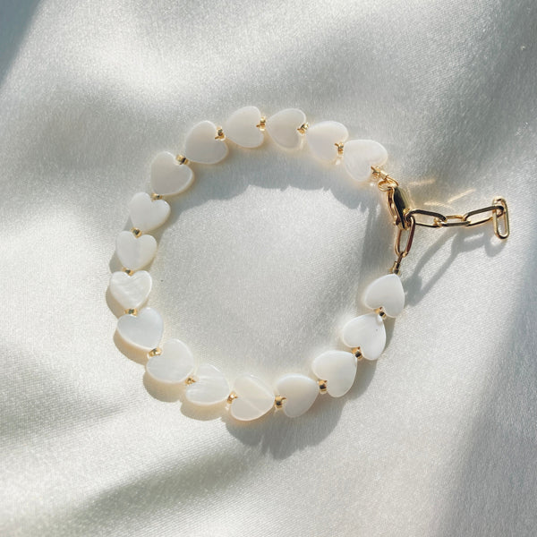 White Heart bracelet