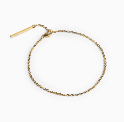 Anchor-chain bracelet gold