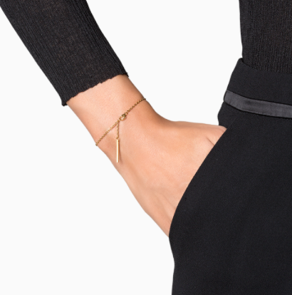 Anchor-chain bracelet gold