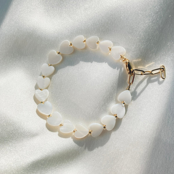White heart Bracelet