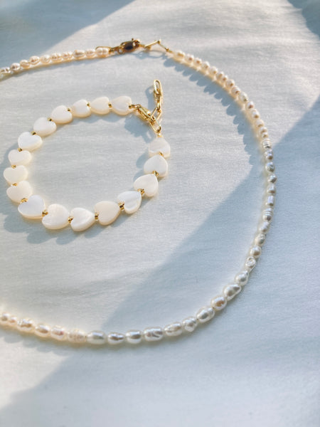 White heart Bracelet